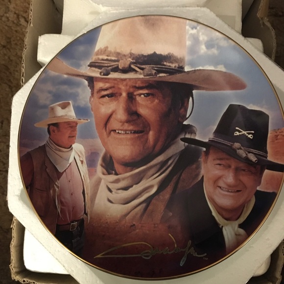 John Wayne collectors plate